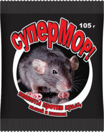 «СуперМОР — пеллеты» — средство против мышей, полевок, а также серых крыс.