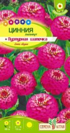 Цветы Цинния лилипут Пурпурная шапочка/Сем Алт/цп 0,3 гр.