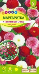 Цветы Маргаритка Помпонная смесь/Сем Алт/цп 0,05 гр.