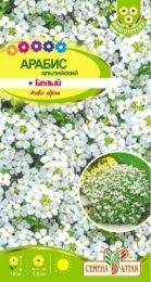 Цветы Арабис Белый Альпийский/Сем Алт/цп 0,1 гр.