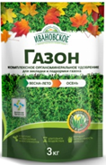 Комплексное органическое удобрение Газон 3кг Весна-лето-Осень
